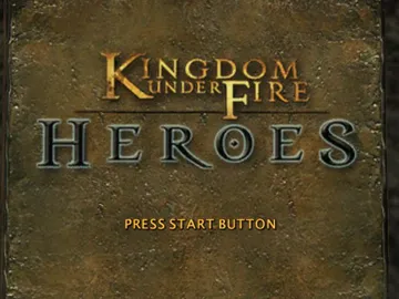 Kingdom Under Fire Heroes (USA) screen shot title